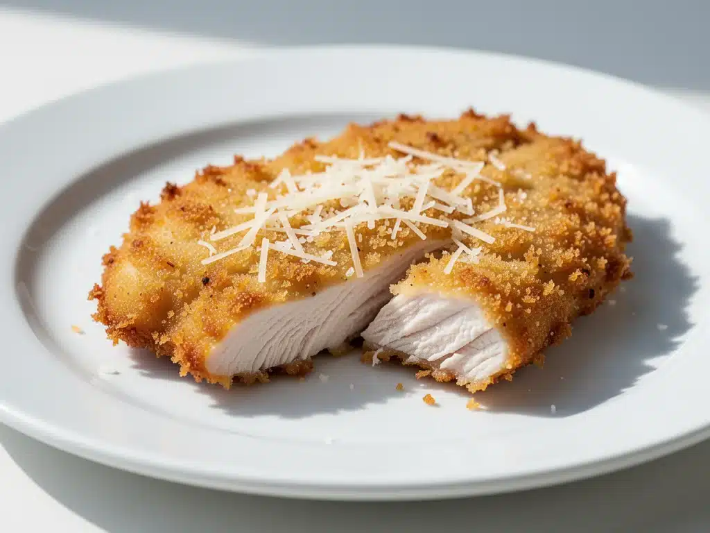 crispy parmesan crusted chicken cutlets - featured image