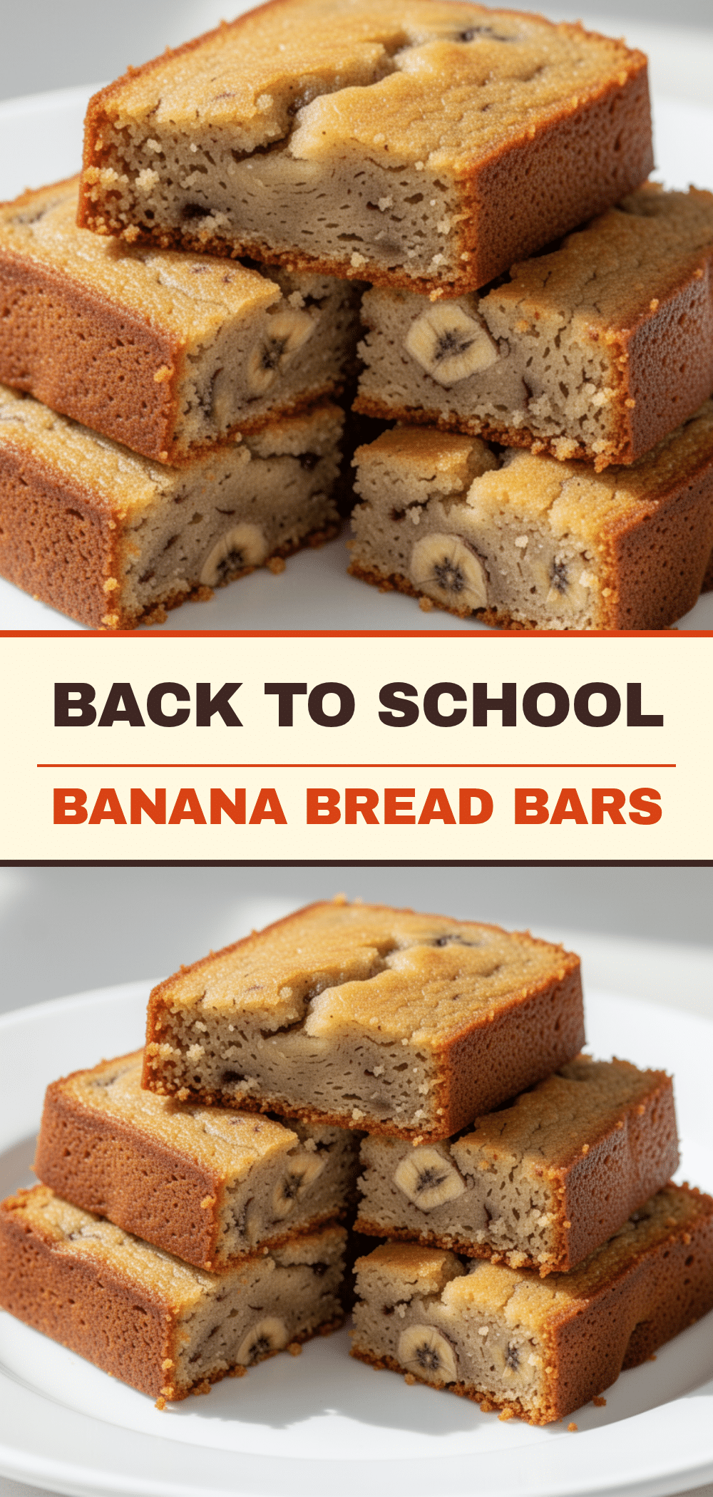 Back to School Banana Bread Bars: 5 Easy Kid Snacks 5 Back to School Banana Bread Bars recipe