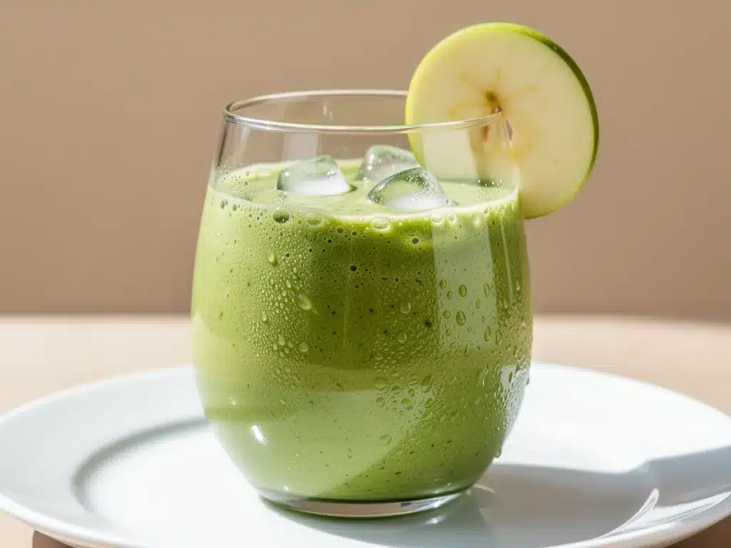 Back to School Green Apple Smoothie: 3-Ingredient Quick Kids Breakfast 4 Back to School Green Apple Smoothie preparation steps