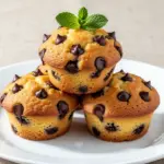 back to school mini chocolate chip muffins - featured image
