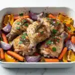 back to school sheet pan chicken dinner - featured image
