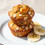 banana oat muffins - featured image