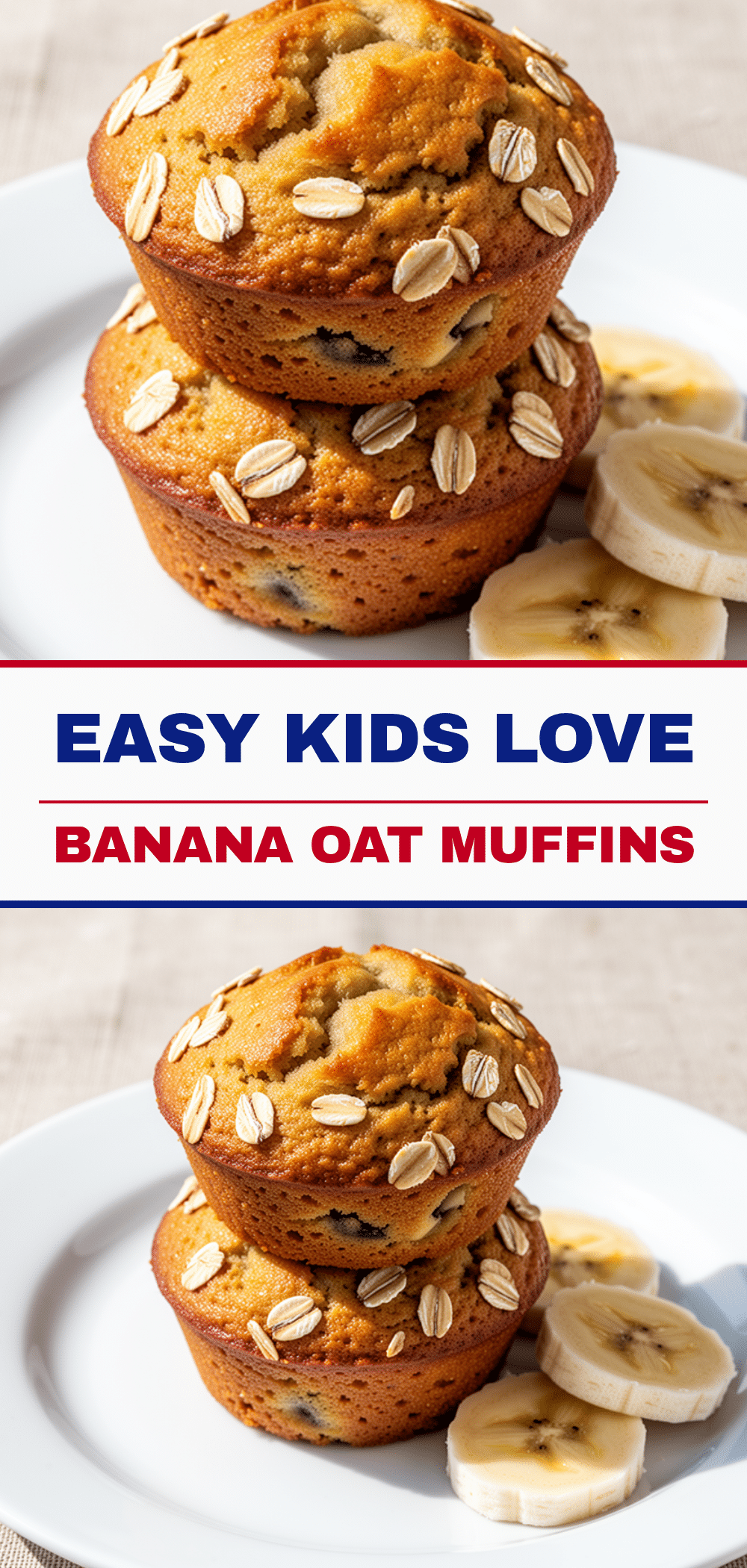Banana Oat Muffins: Best Easy Healthy Kids Lunchbox 5 banana oat muffins recipe
