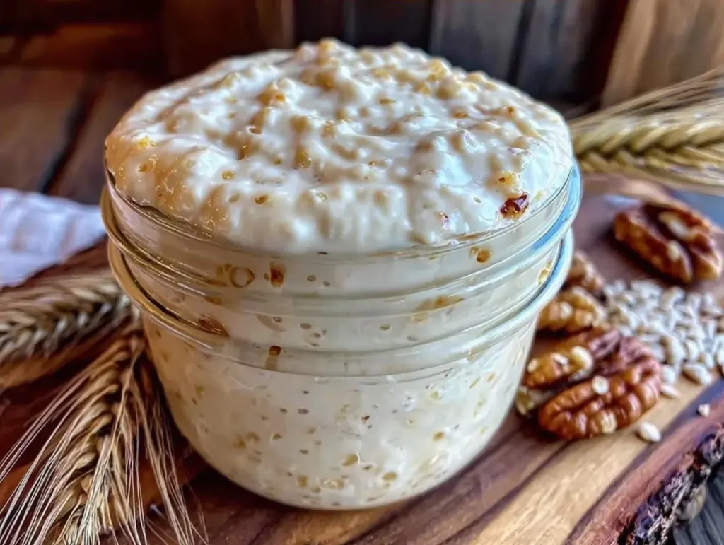 beginner friendly sourdough starter - featured image
