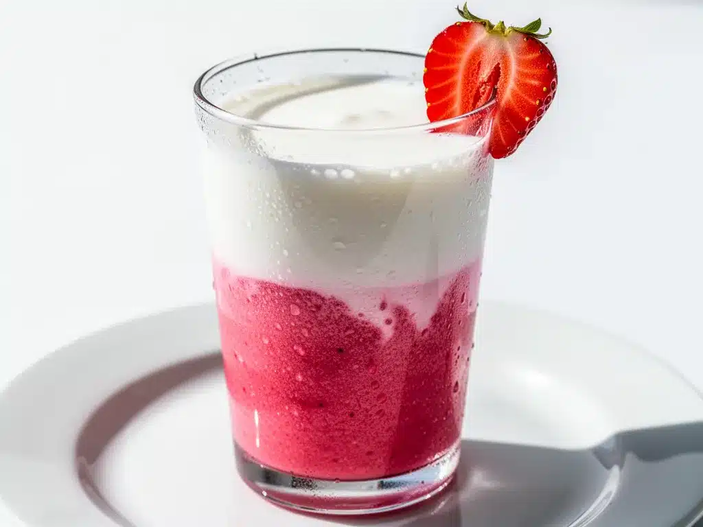 Bright Pink Strawberry Coconut Drink: 3-Ingredient Smoothie 4 Bright Pink Strawberry Coconut Drink preparation steps