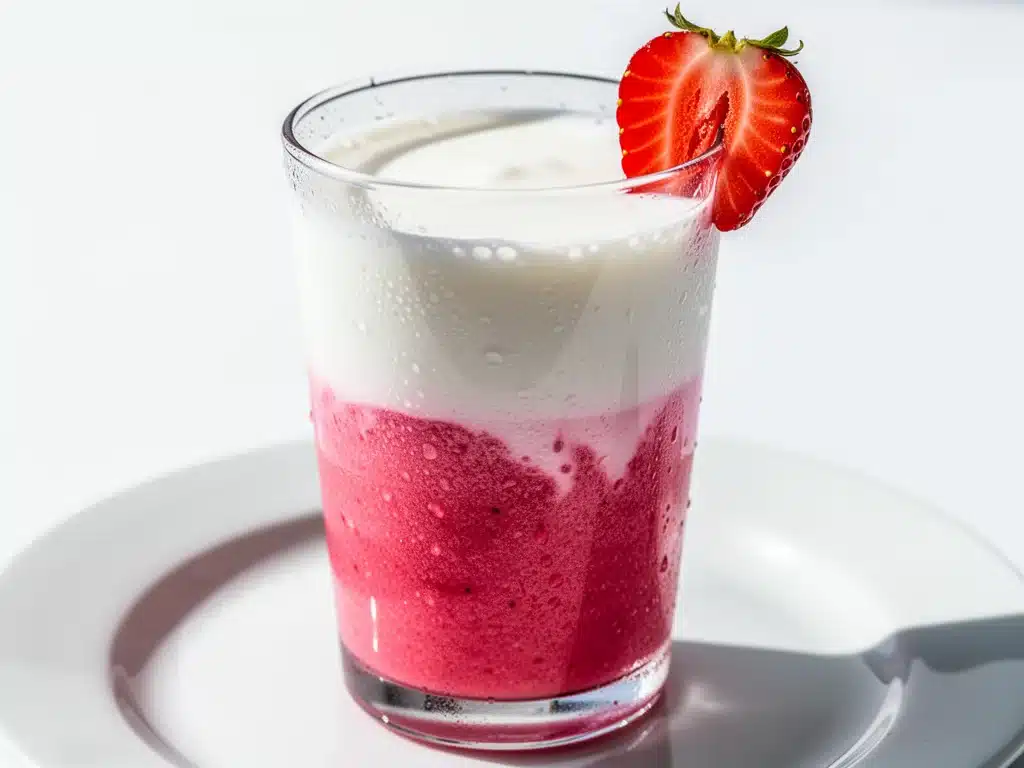 Bright Pink Strawberry Coconut Drink - featured image