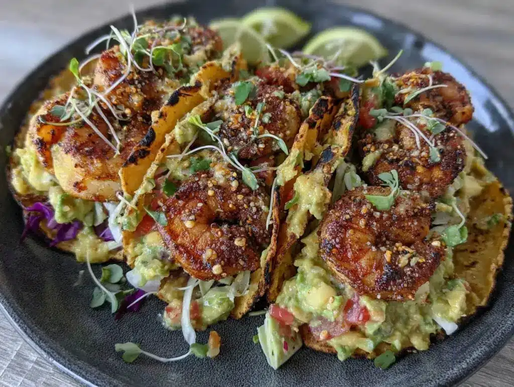 Home 3 budget-friendly blackened shrimp tacos - featured image