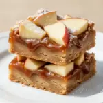 caramel apple bars - featured image