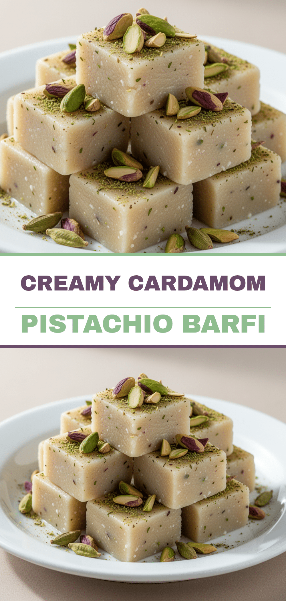 Cardamom Pistachio Barfi: 5-Ingredient Easy Indian Sweet 5 cardamom pistachio barfi recipe