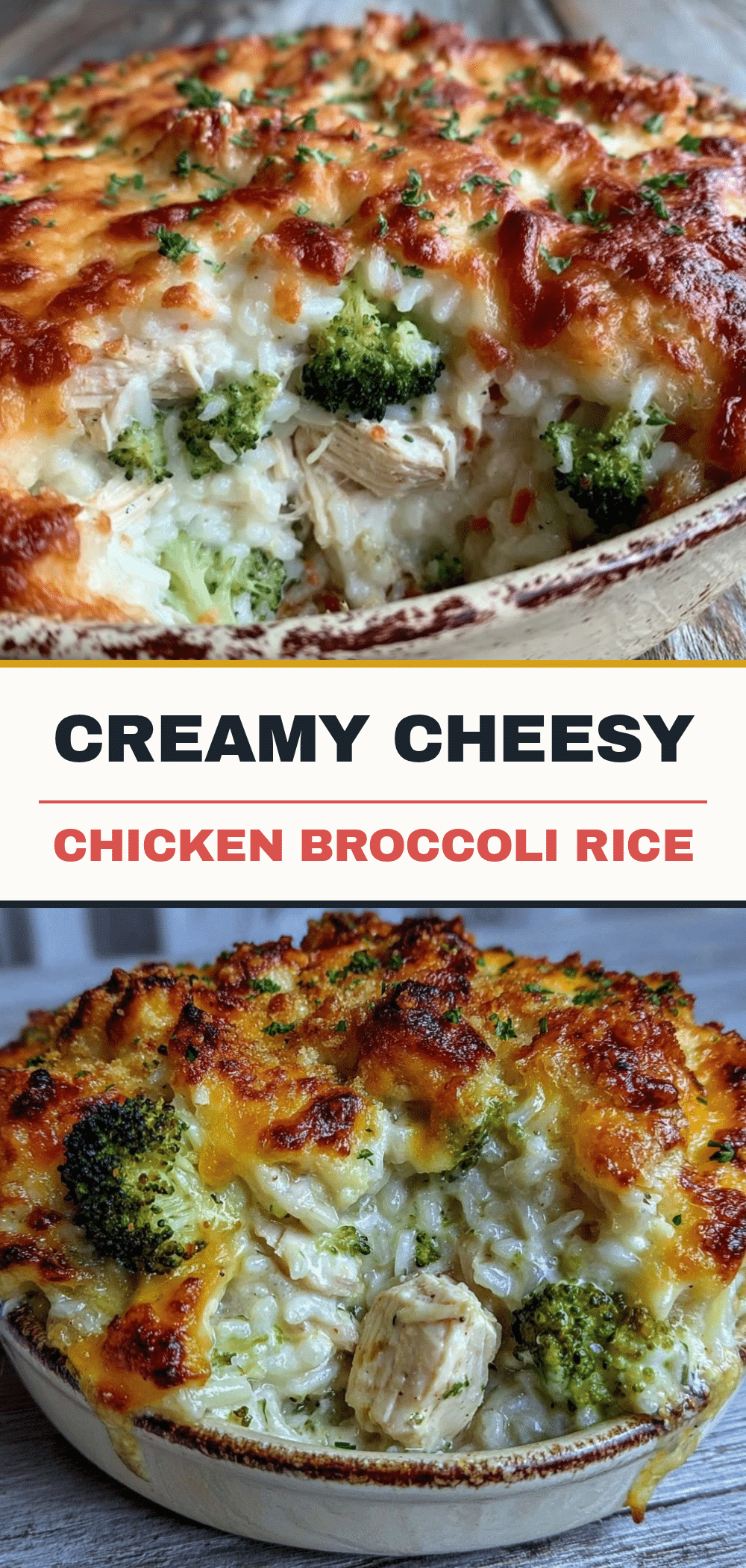 Cheesy Chicken Broccoli Rice Casserole: Make While Its Peak 5 Cheesy Chicken Broccoli Rice Casserole recipe