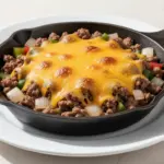 cheesy ground beef skillet - featured image