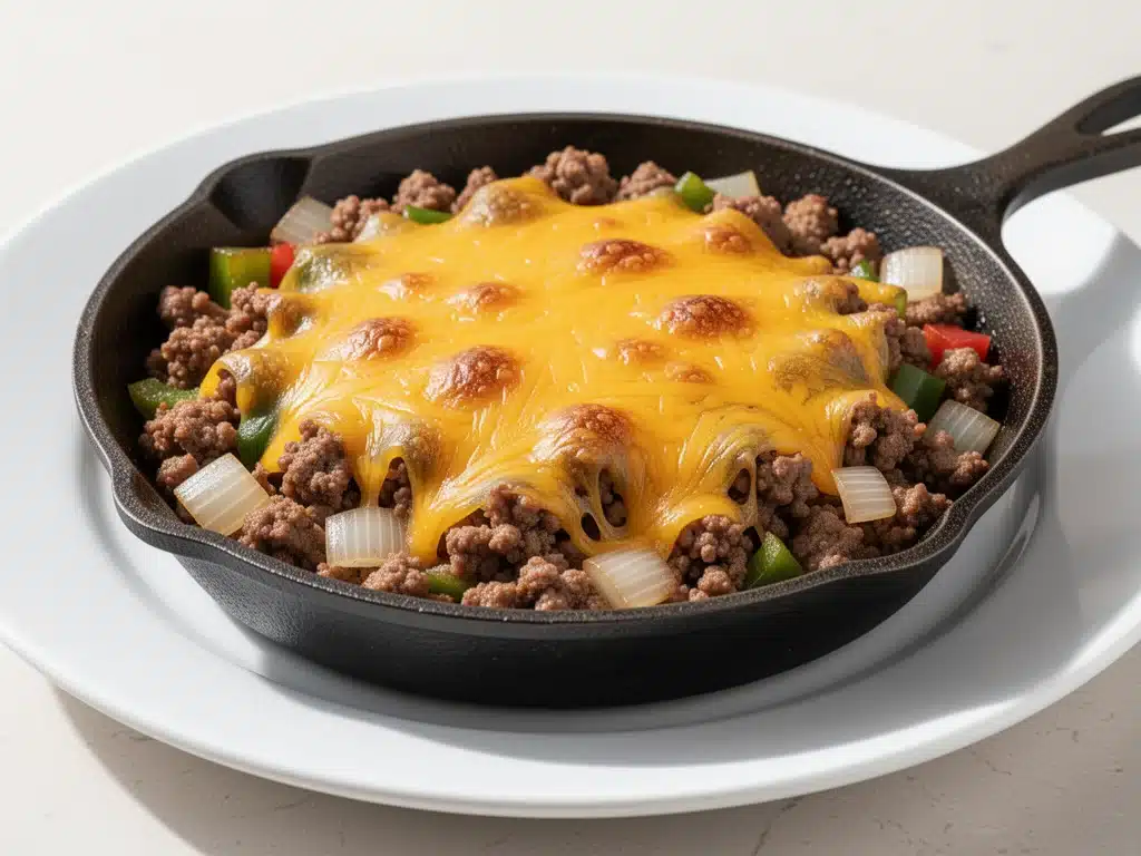 cheesy ground beef skillet - featured image
