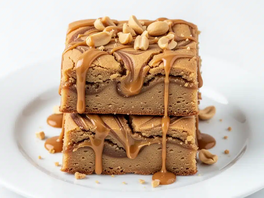 Chickpea Blondies: 5 High Protein Peanut Butter Swirl Dessert 4 chickpea blondies preparation steps