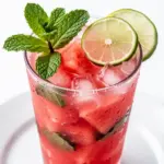 chilled watermelon mint drink - featured image