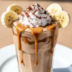 creamy peanut butter banana protein shake - featured image