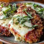 crispy baked chicken parmesan - featured image