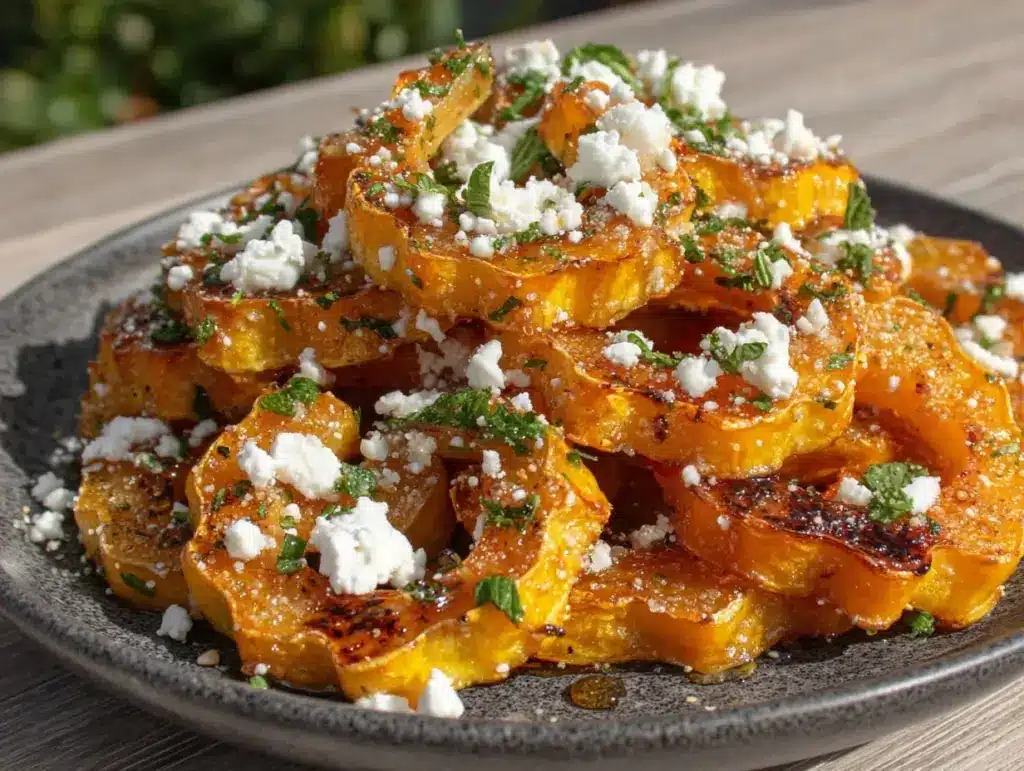crispy roasted delicata squash - featured image