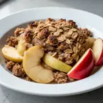 early fall apple cinnamon oats crisp - featured image