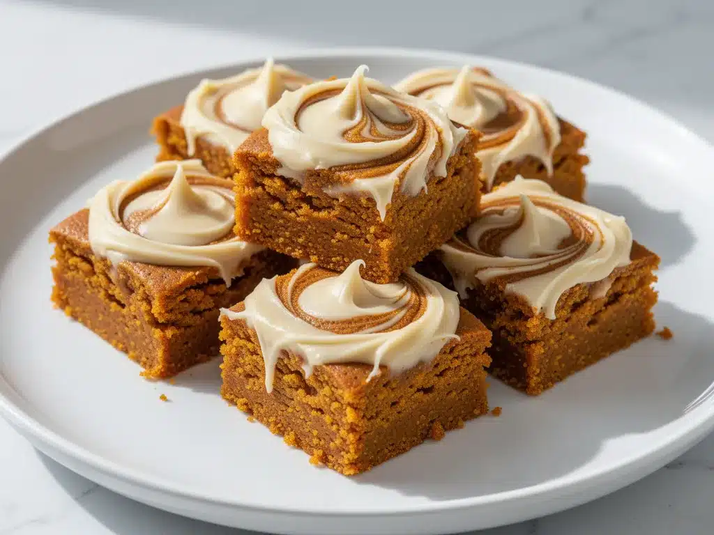 Early Fall Pumpkin Dessert Bars: Cream Cheese Swirl 4 Early Fall Pumpkin Dessert Bars preparation steps
