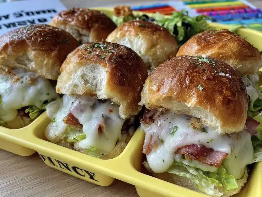 easy back-to-school ham and cheese sliders for kids - featured image