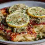 easy creamy lemon chicken piccata - featured image