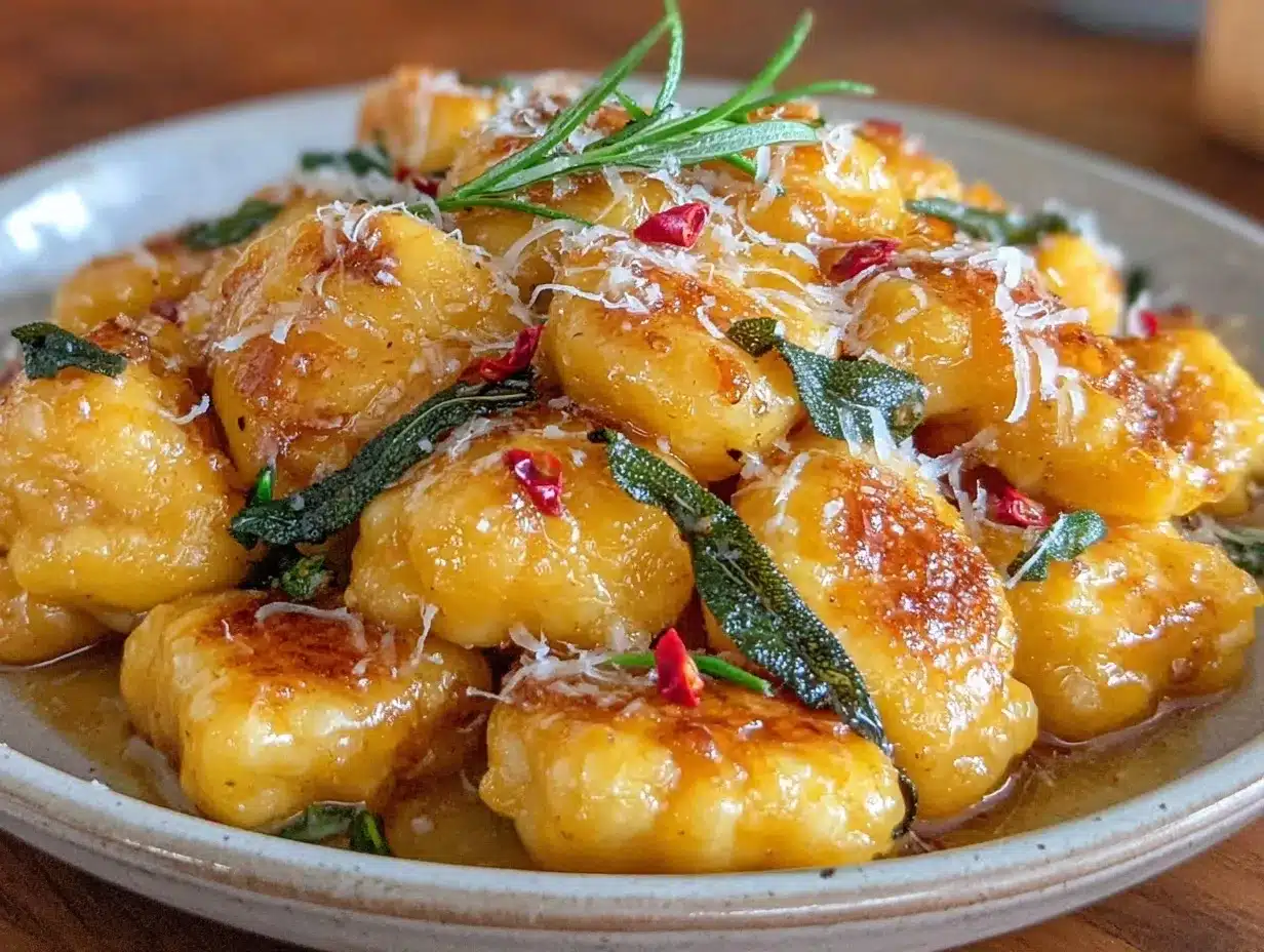 Easy Gluten-Free Pumpkin Gnocchi in Brown Butter Sage 4 Easy Gluten-Free Pumpkin Gnocchi preparation steps