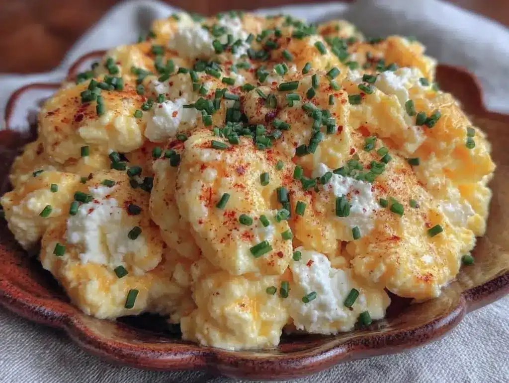 Fluffy Cottage Cheese Eggs - featured image