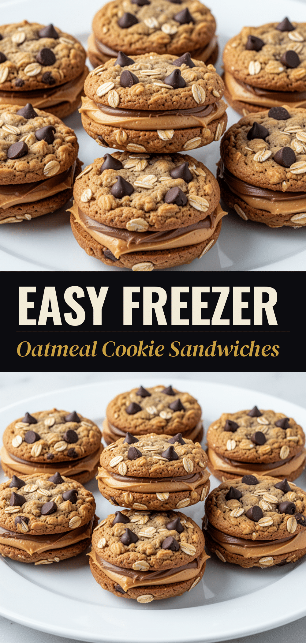 Freezer Oatmeal Cookie Sandwiches: 5 Easy Lunchbox Treats 5 freezer oatmeal cookie sandwiches recipe