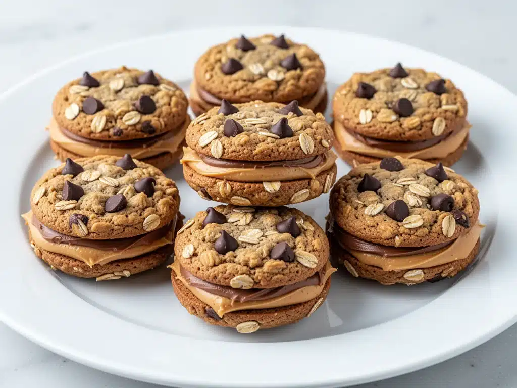 freezer oatmeal cookie sandwiches - featured image