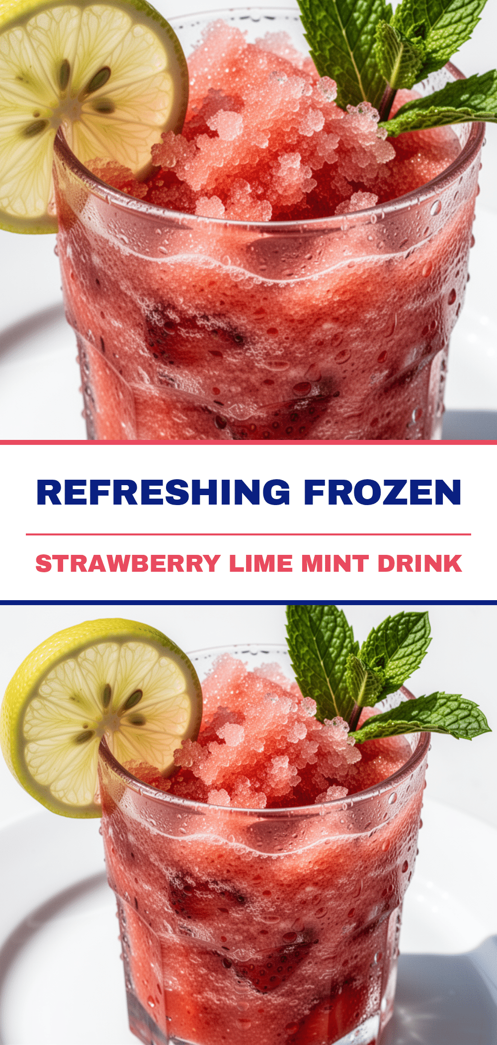 Frozen Strawberry Lime Mint Drink: 5 Min Refreshment 5 frozen strawberry lime mint drink recipe
