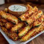 healthy game day zucchini fries - featured image