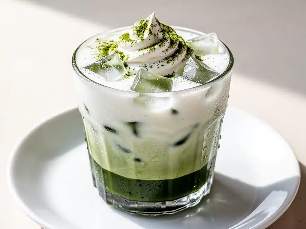 Iced Matcha Latte: 2-Min Quick Morning Drink 4 iced matcha latte preparation steps