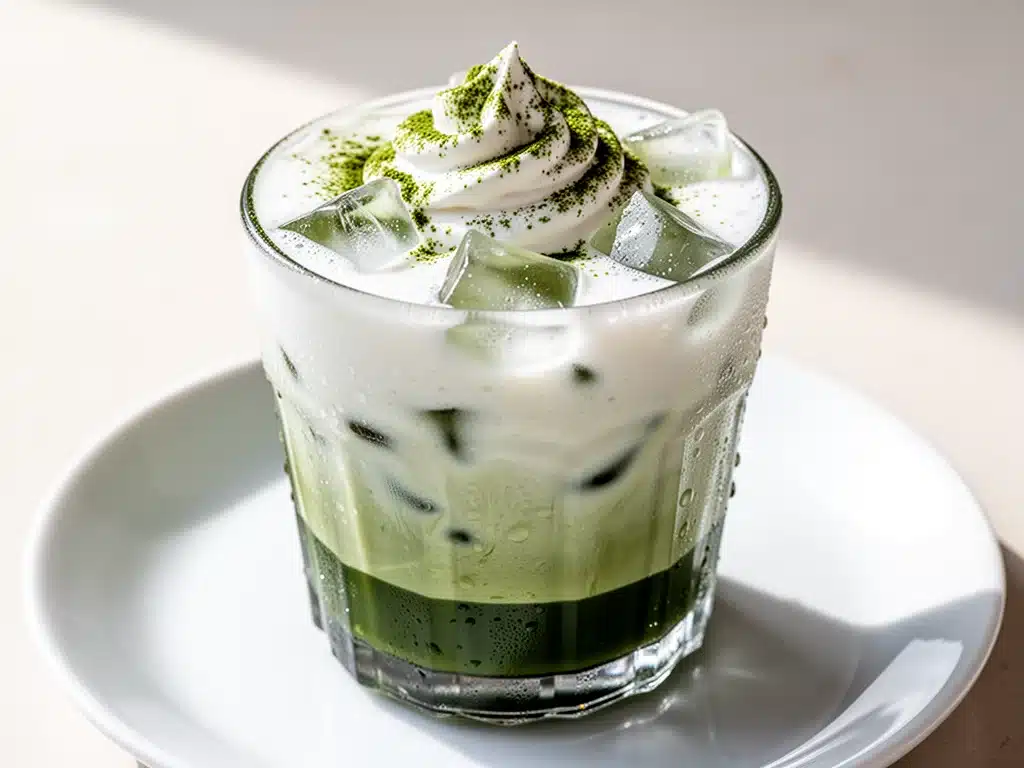iced matcha latte - featured image
