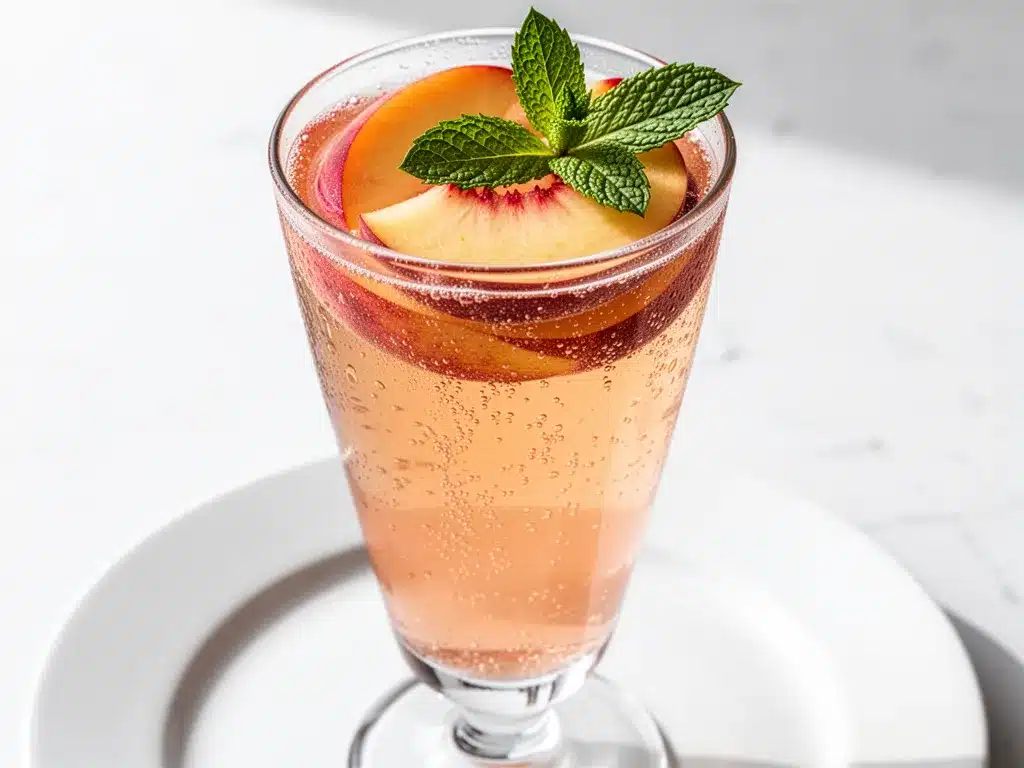 Labor Day Peach Prosecco Spritz: 5 Best Summer Cocktail 4 Labor Day Peach Prosecco Spritz preparation steps