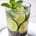 lime mint chia seed drink - featured image