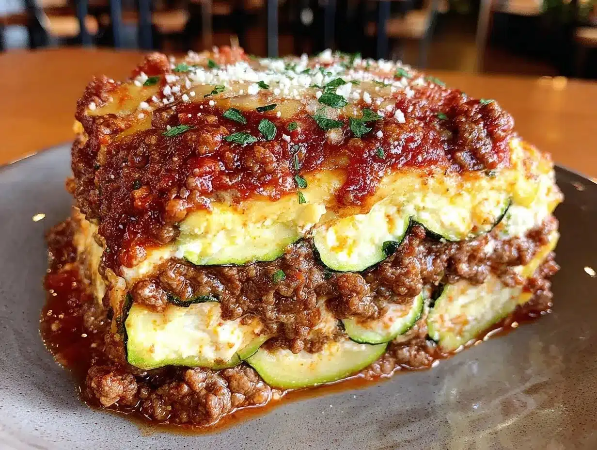 Easy Low Carb Zucchini Lasagna: Best Gluten-Free Weeknight Dinner 4 low carb zucchini lasagna preparation steps