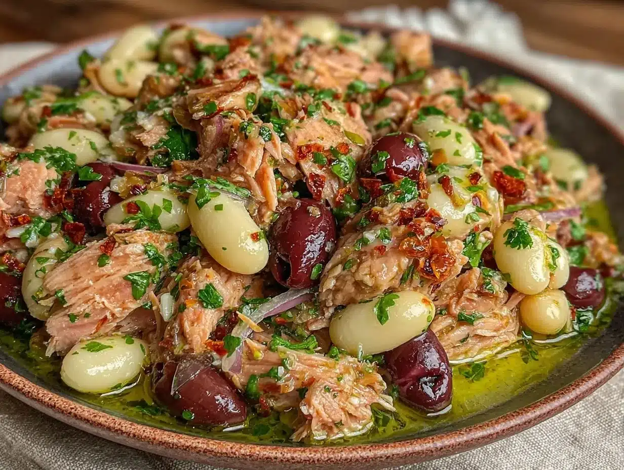 Mediterranean Tuna Salad for Two: No Leftovers 4 Mediterranean Tuna Salad for Two preparation steps