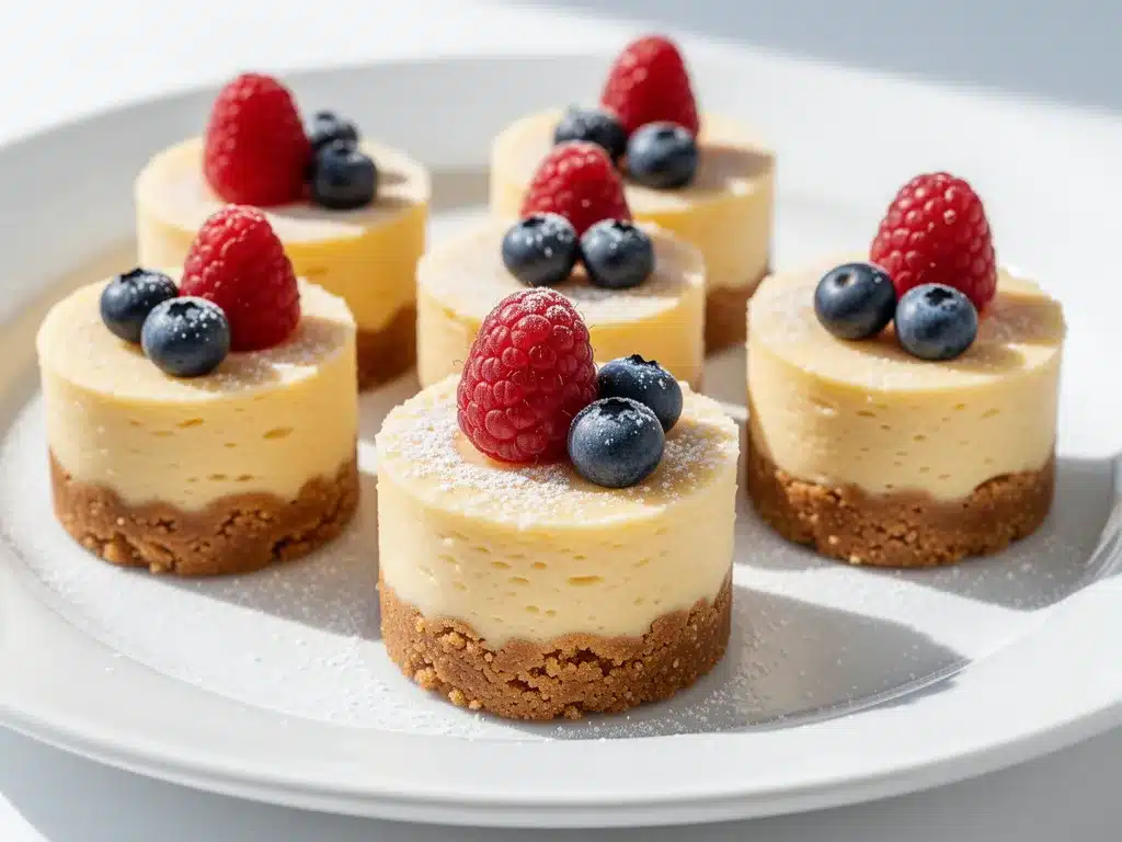 Mini Cheesecakes: 3-Ingredient No-Bake Dessert 4 mini cheesecakes preparation steps