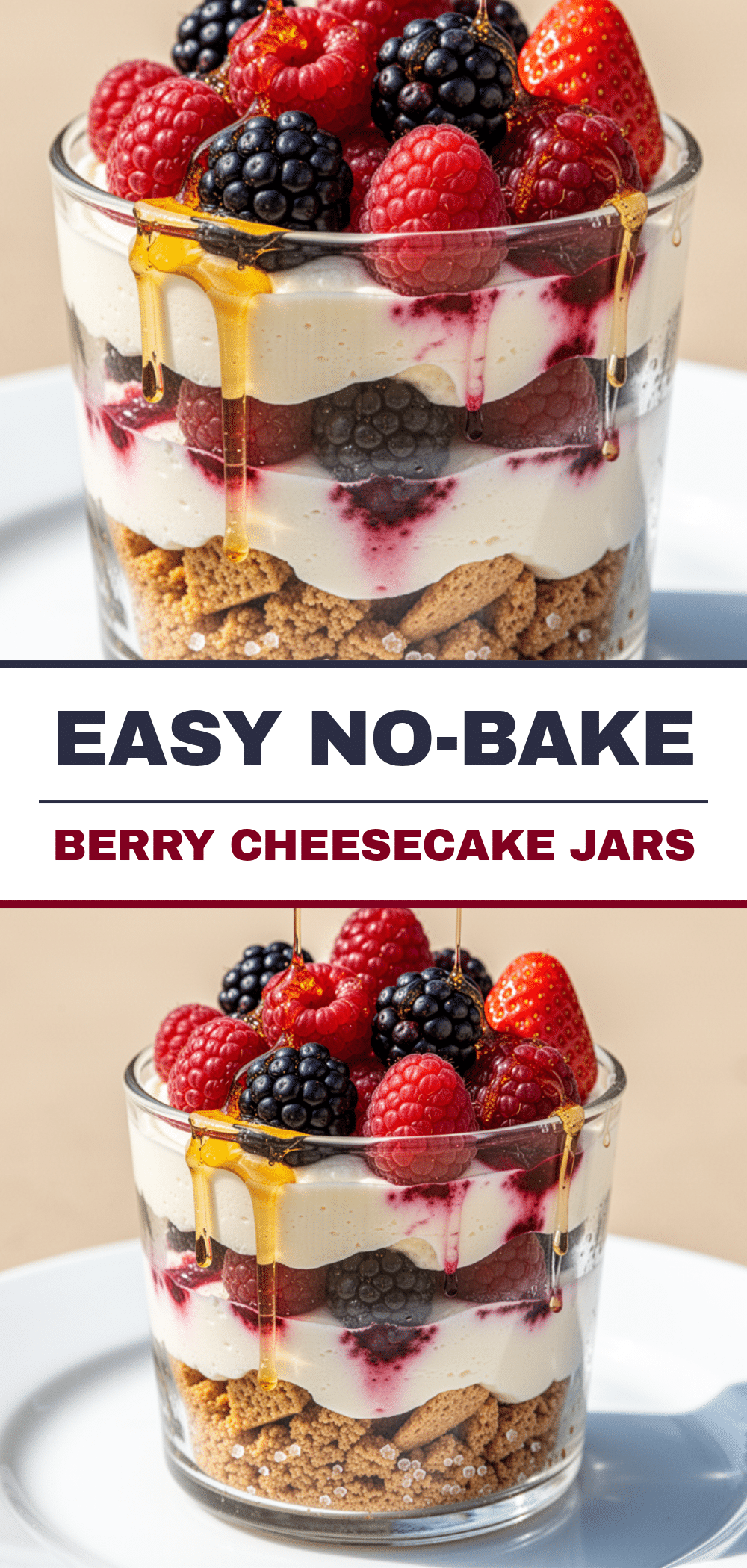 No-Bake Berry Cheesecake Jars: Best Easy Summer Dessert 5 no-bake berry cheesecake jars recipe