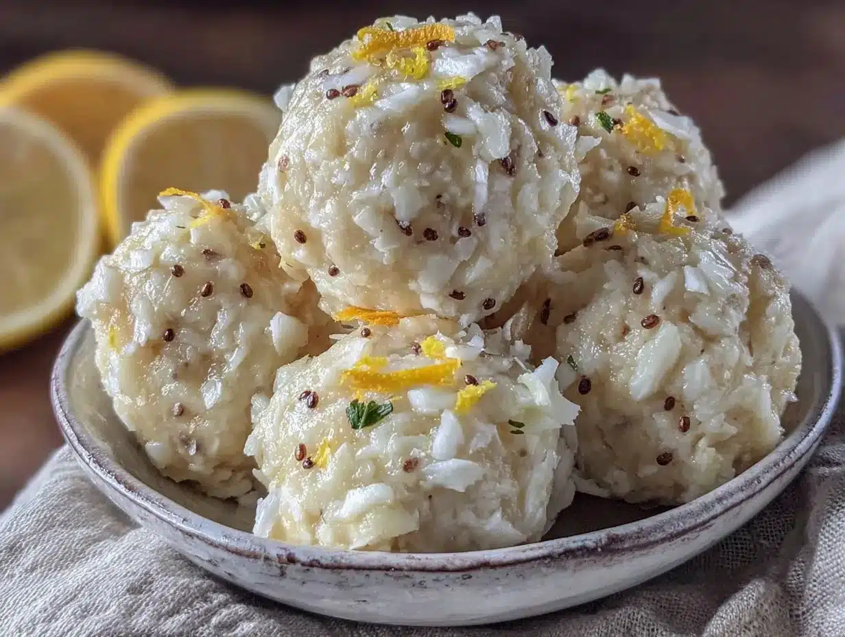 No-Bake Lemon Coconut Protein Bites: 10-Min Perfect Party Treat 4 no-bake lemon coconut protein bites preparation steps
