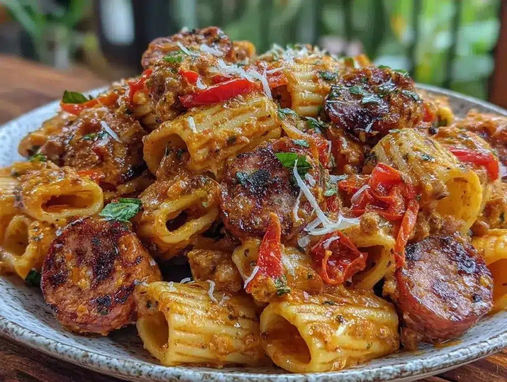 One-Pot Cajun Sausage Rigatoni - featured image