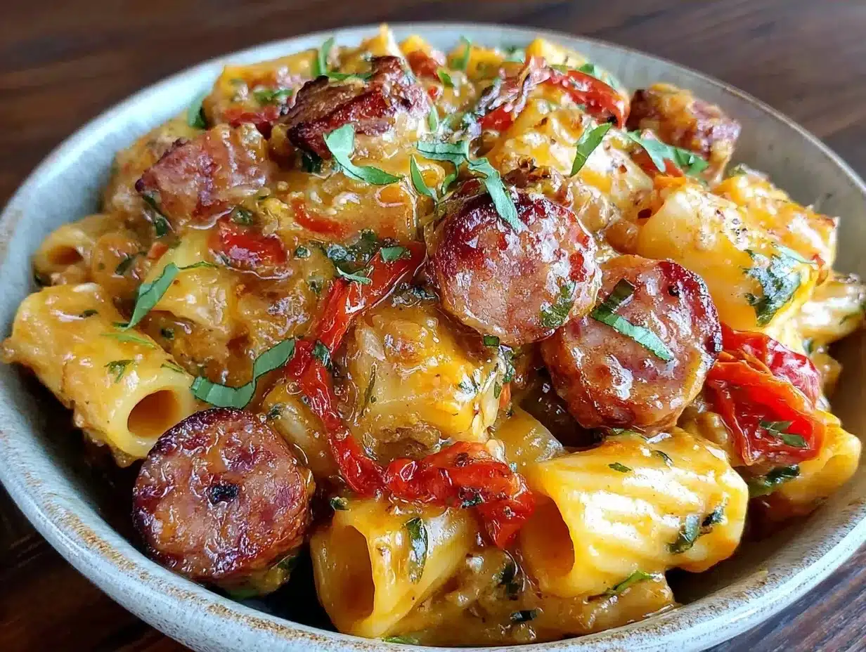 One-Pot Cajun Sausage Rigatoni: Easy Budget Family Meal 4 One-Pot Cajun Sausage Rigatoni preparation steps