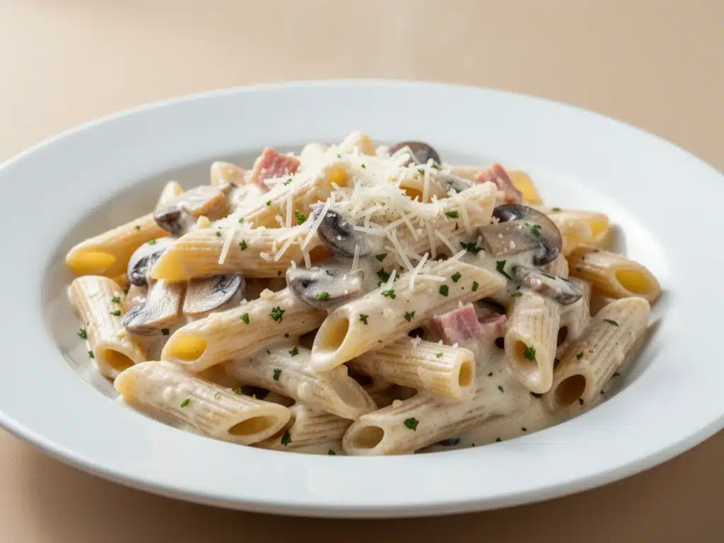 one-pot creamy garlic parmesan pasta - featured image