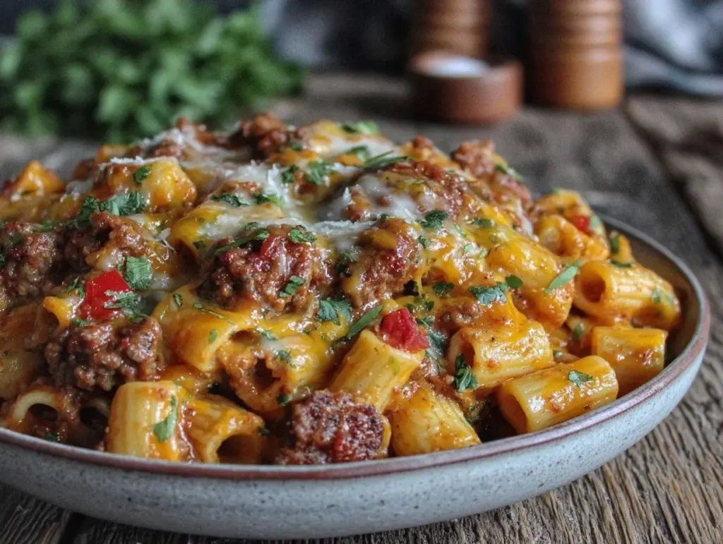 One-Pot Taco Pasta Meal Prep - featured image