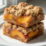 peach cobbler bars - featured image