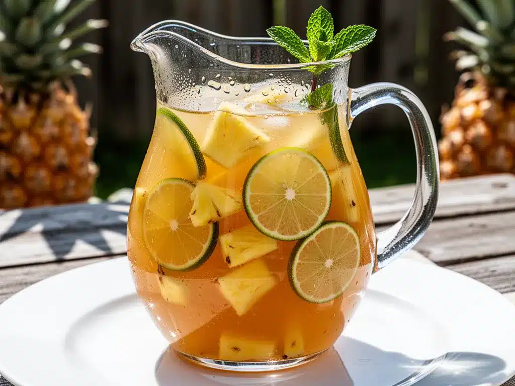 Pineapple Rum Punch: Easy 4-Ingredient Labor Day Drink 4 pineapple rum punch preparation steps