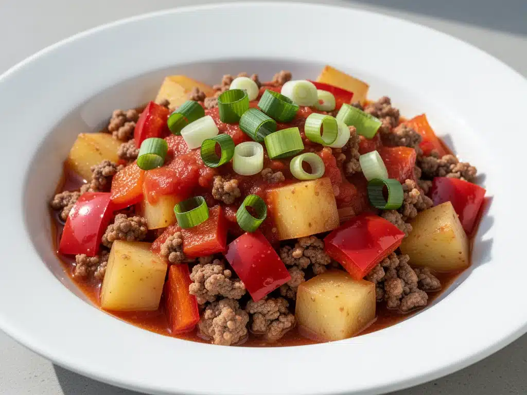 quick ground beef skillet - featured image