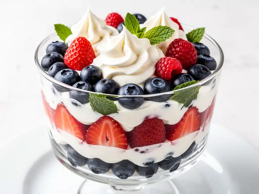 Red White and Blue Berry Trifle: Easy Labor Day Dessert 4 Red White and Blue Berry Trifle preparation steps