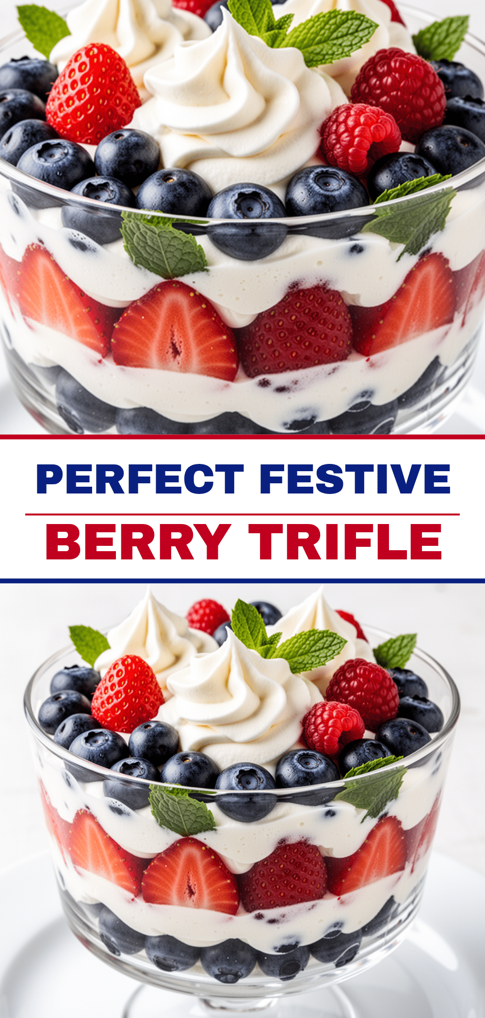 Red White and Blue Berry Trifle: Easy Labor Day Dessert 5 Red White and Blue Berry Trifle recipe