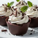 rich dark chocolate cups - featured image